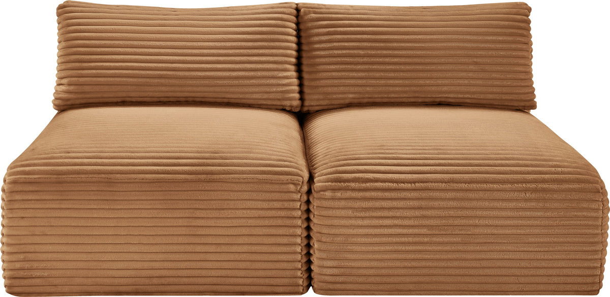 Shaggy - Fabric 2 Seat Modular Armless Sofa
