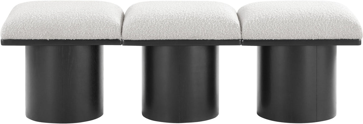 Pavilion - 3 Piece Modular Bench With Black Base