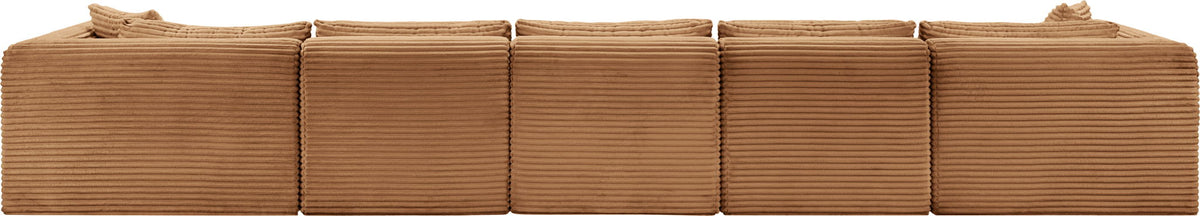 Shaggy - Fabric 6 Piece Modular Sectional With Chaise And Ottoman