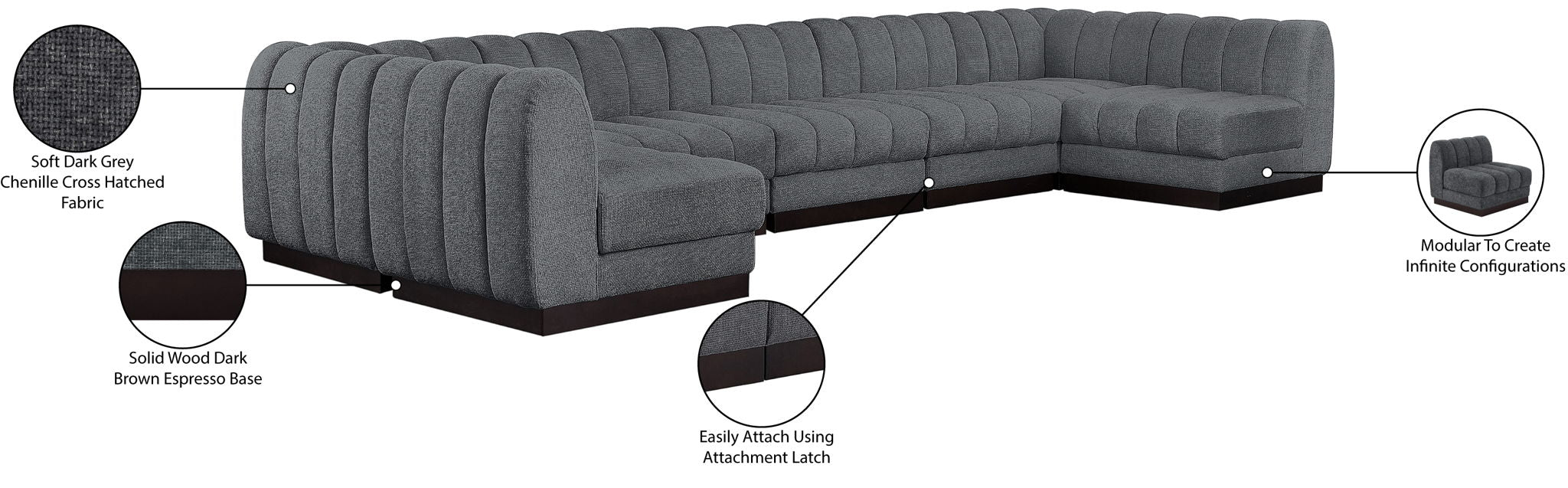 Quinn - 7 Piece Modular Sectional