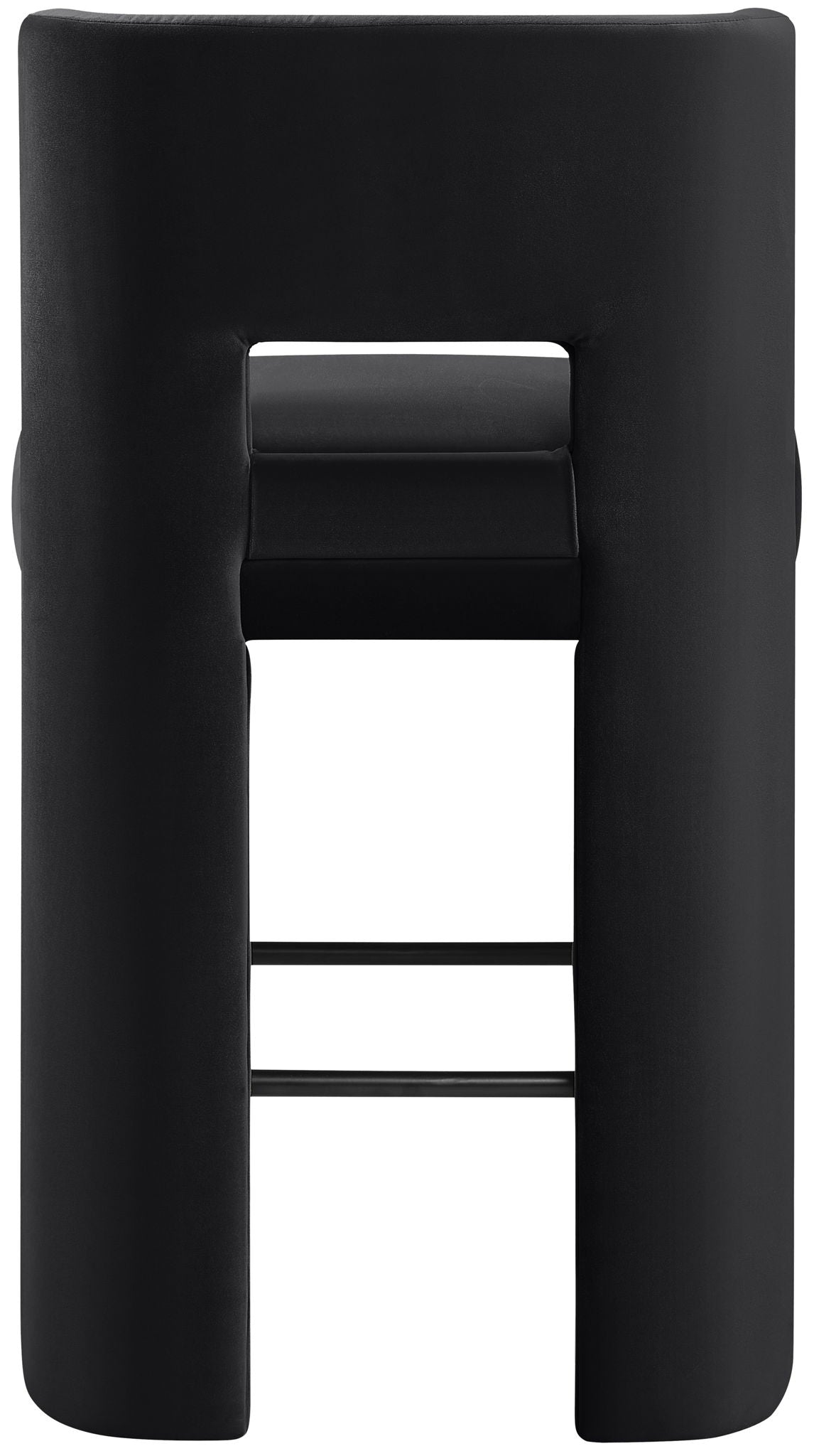 Zuno - Velvet Performance Fabric Upholstered Bar Stool (Set of 2)