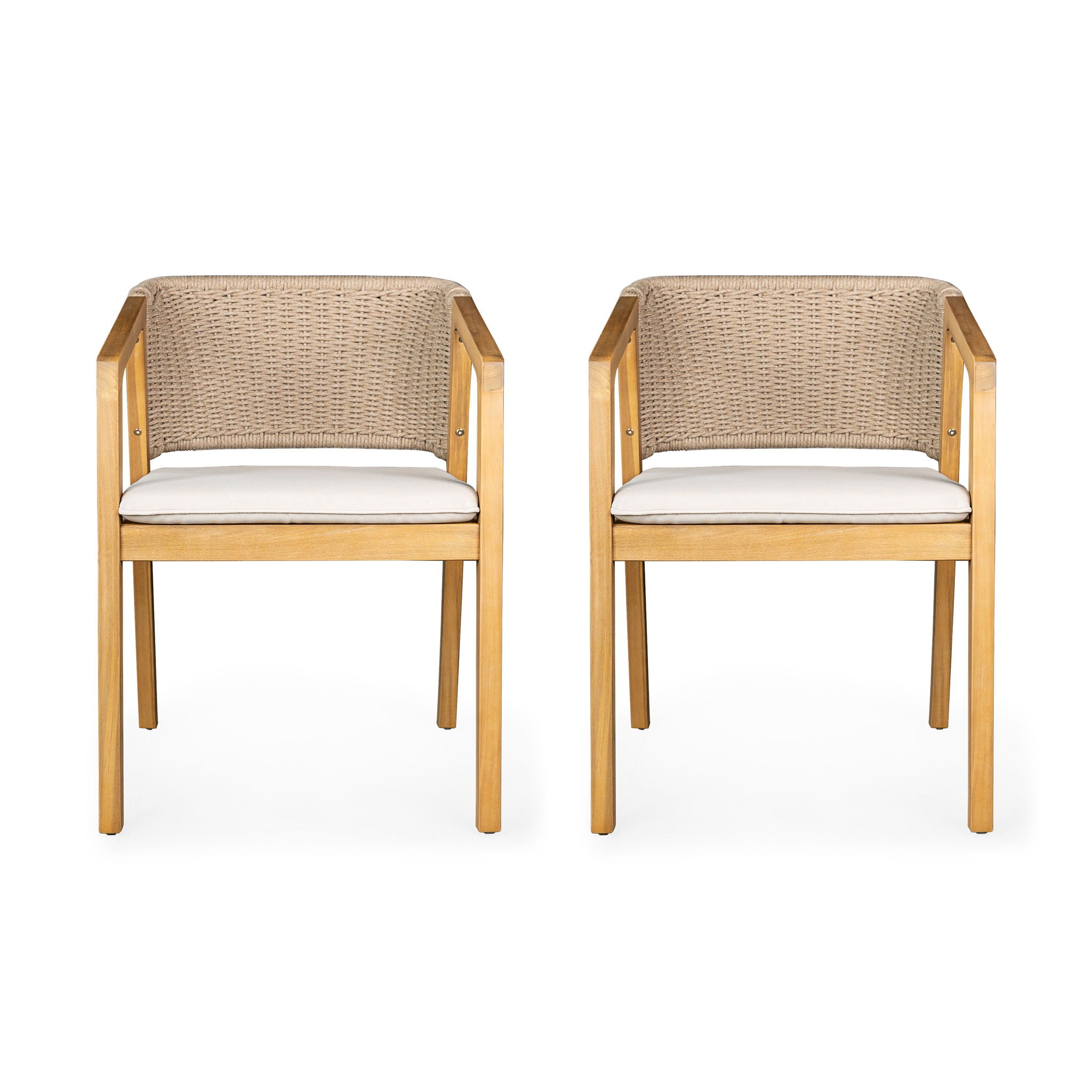 Patio Dining Chair (Set of 2) - Light Teak