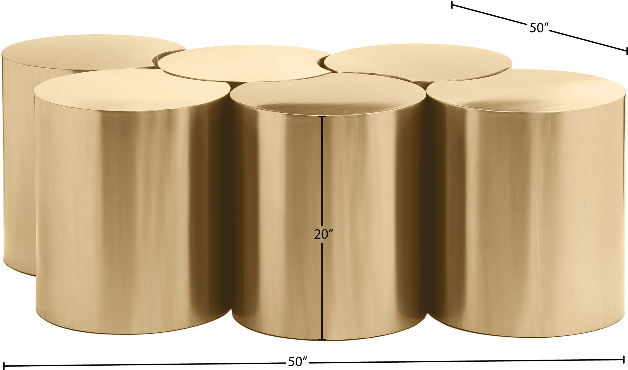 Dimple - 6 Piece Modular Coffee Table