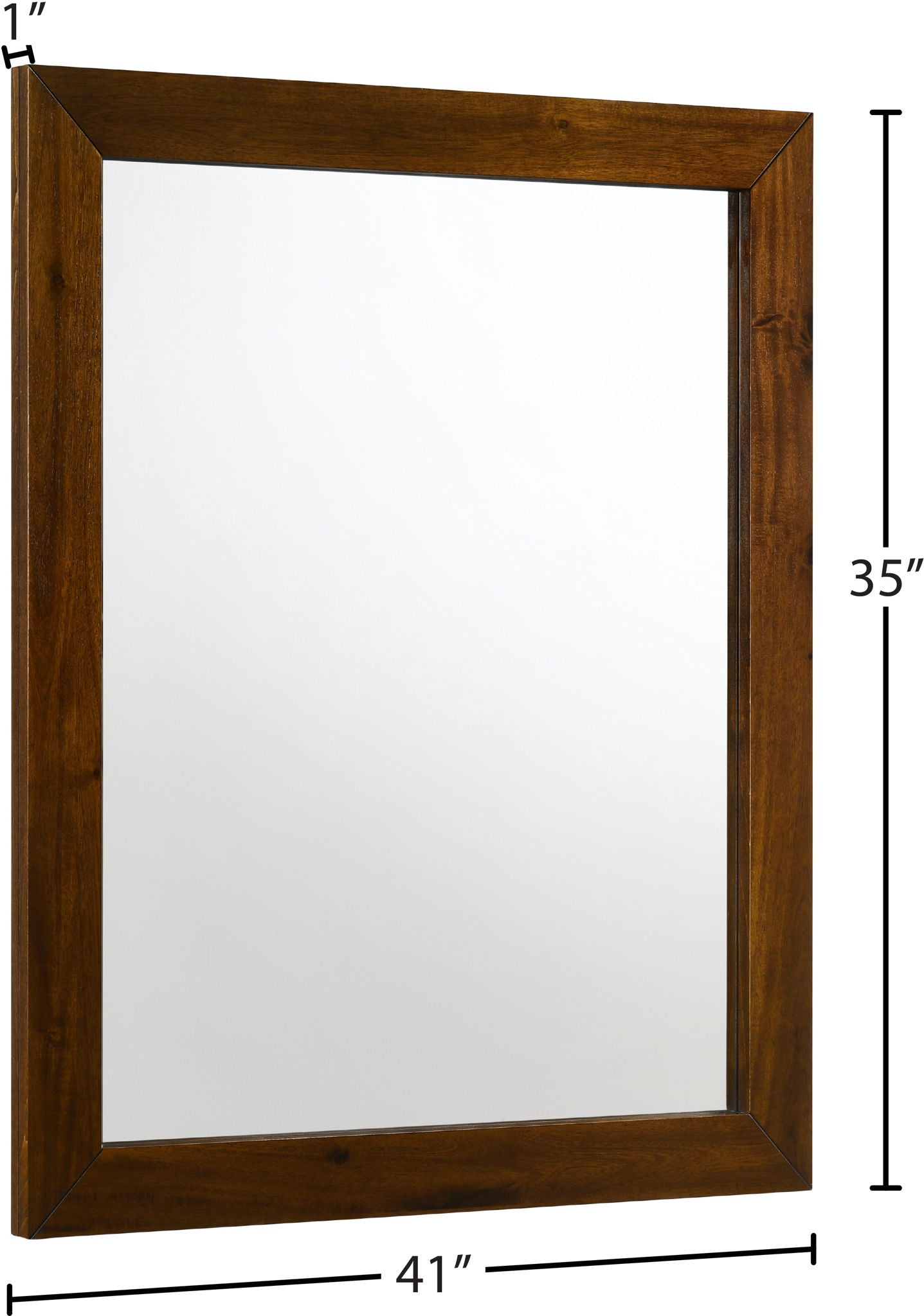 Reed - Mirror - Antique Coffee