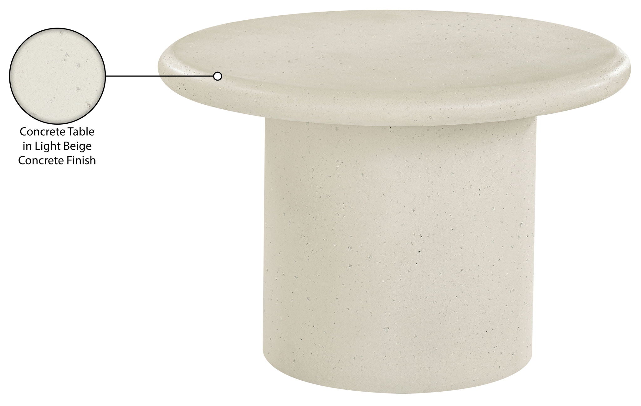 Emara - Concrete And Fiberglass Indoor / Outdoor Coffee Table