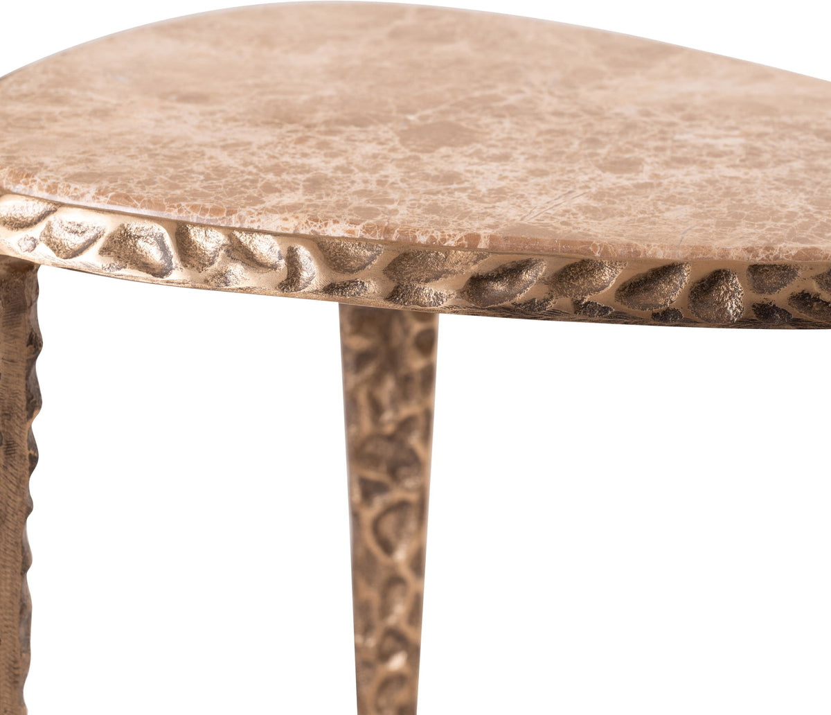 Gild - Aluminum Base And Genuine Marble Top Table