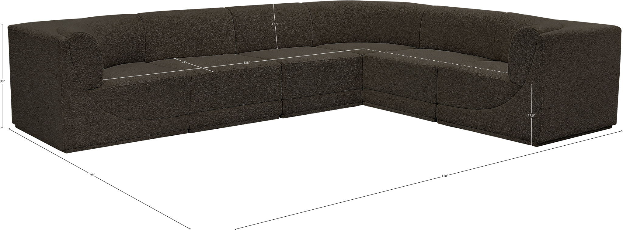 Ollie - 6 Piece Modular Sectional