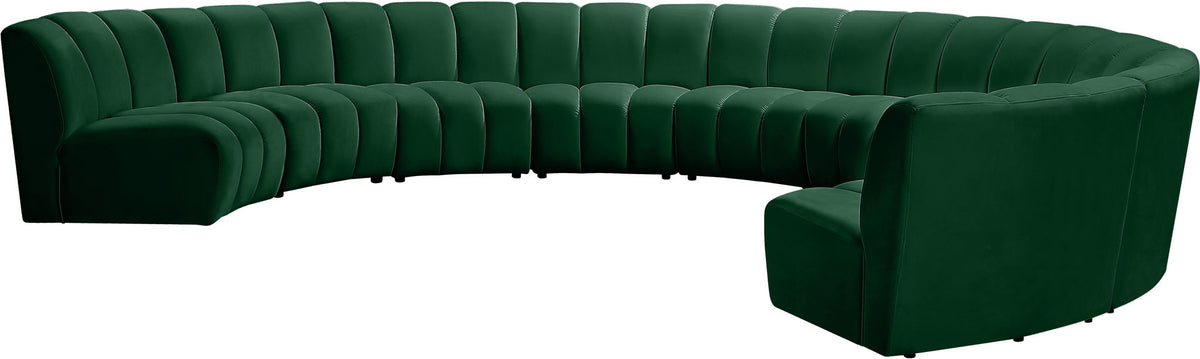 Infinity - 9 Piece Velvet Modular Sectional