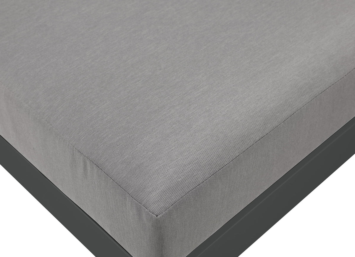 Nizuc - Outdoor Patio 5 Piece Modular Sectional With Gray Frame