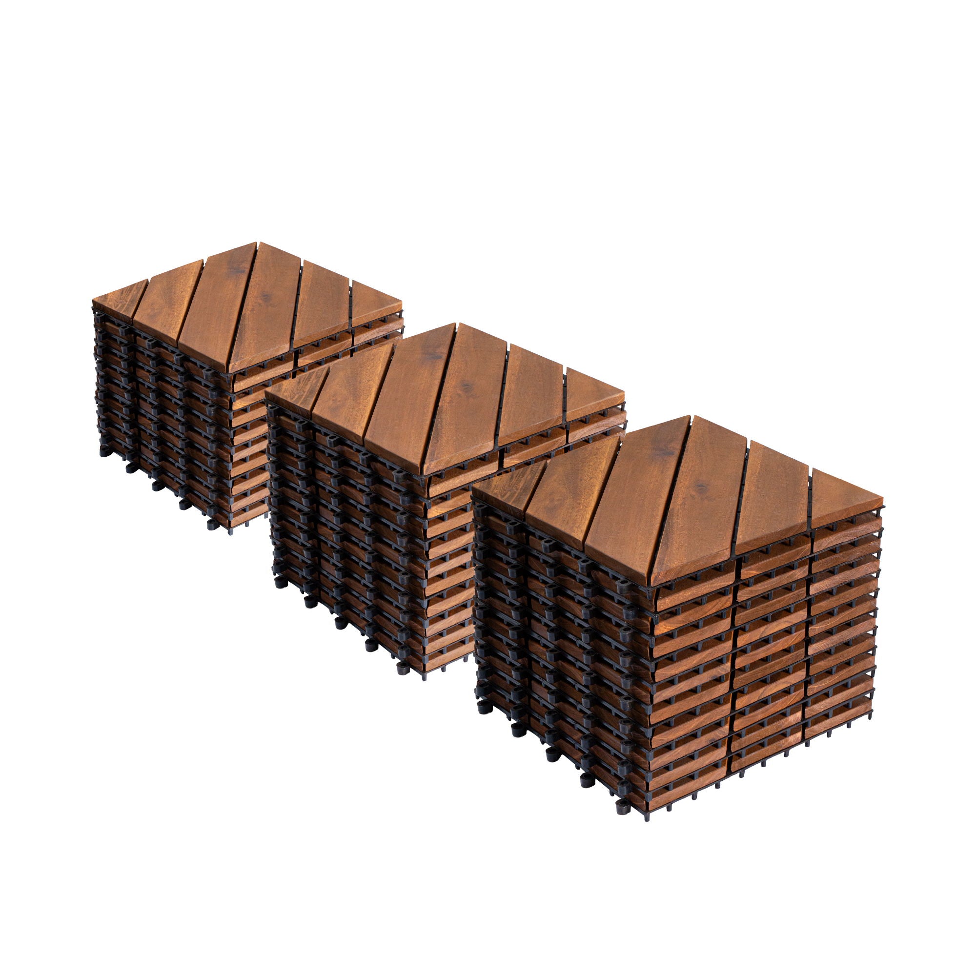 Interlocking Deck Tiles, Diagonal Pattern Outdoor Decking