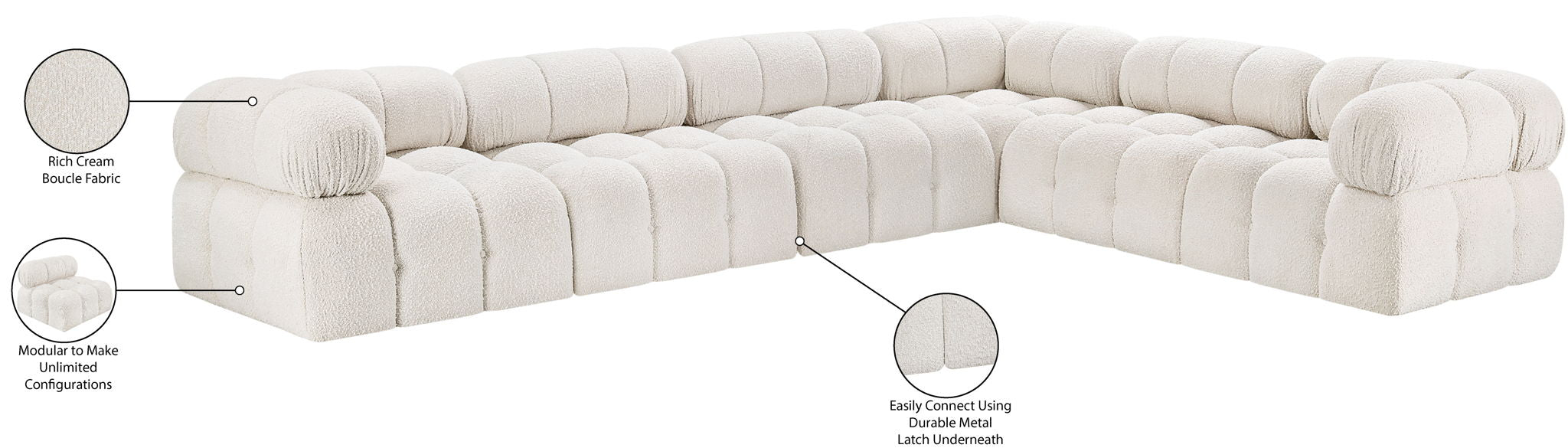 Ames - 6 Piece Modular Corner Sectional
