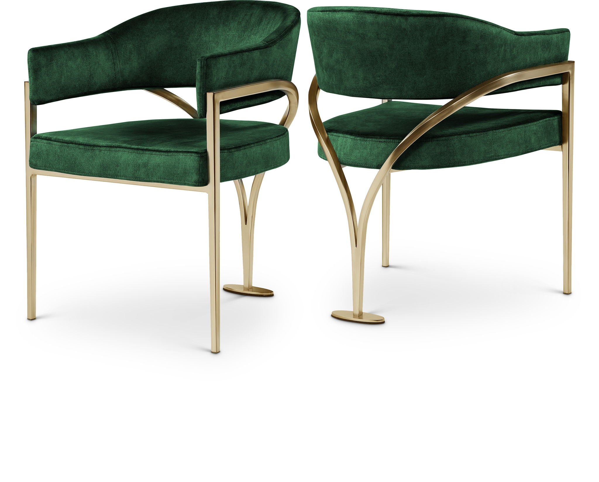 Madelyn - Dining Chair (Set of 2) - Brushed Brass