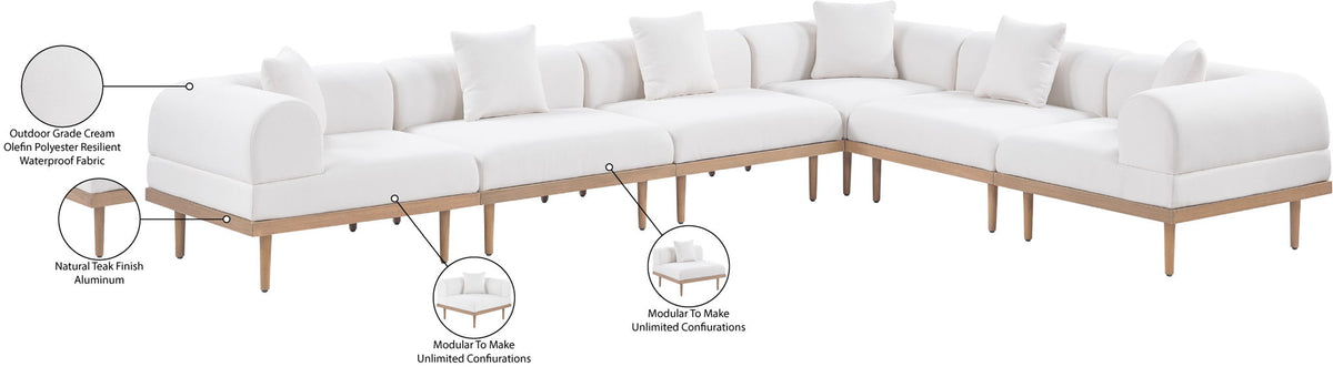 Laguna - 6 Piece 142" Outdoor Patio Modular Sectional