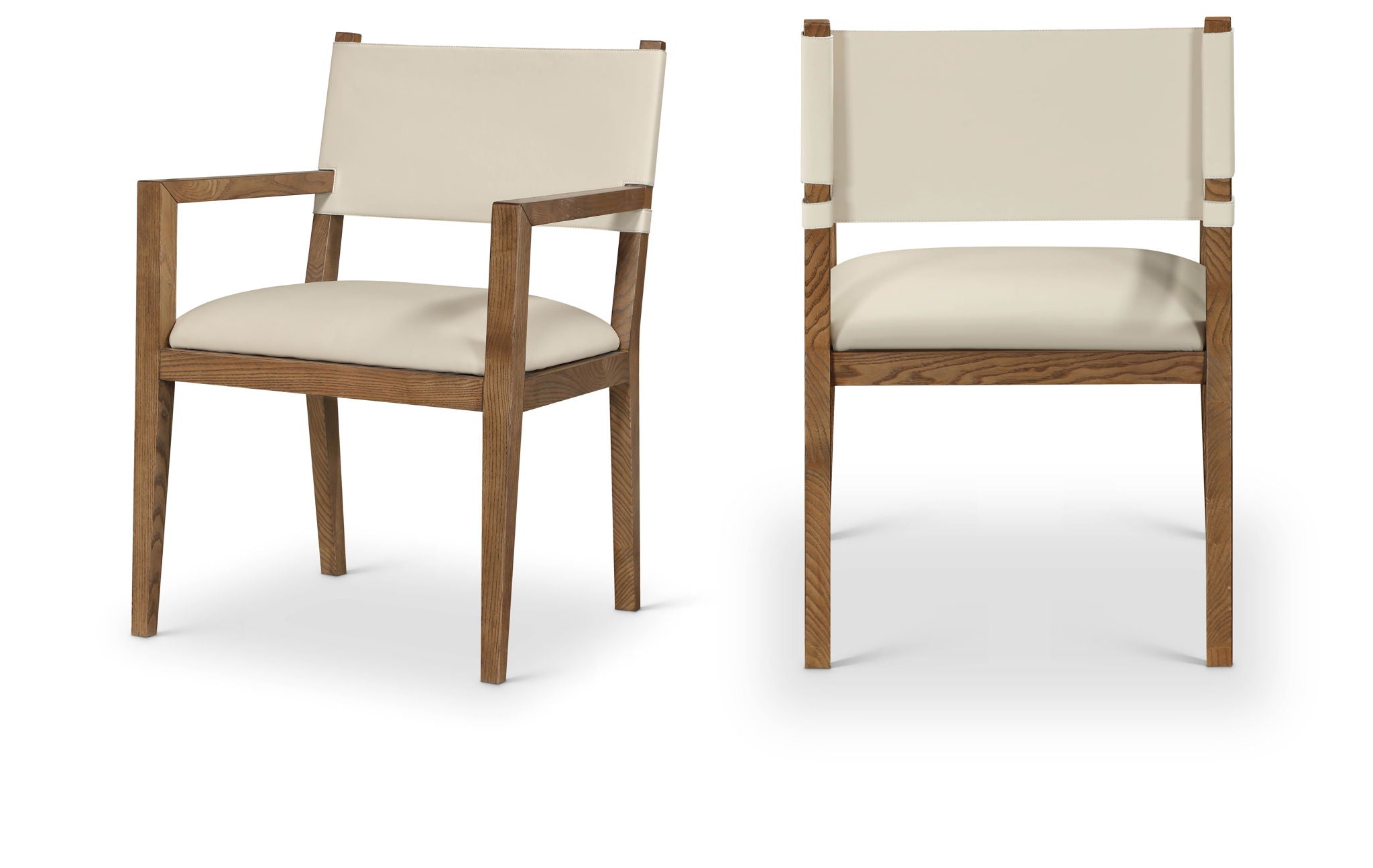 Avon - Vegan Leather Dining Arm Chair