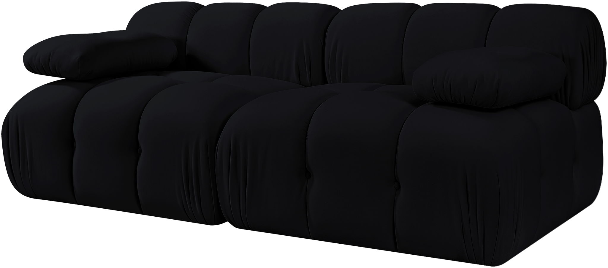 Orin - Velvet Performance Fabric Upholstered 2 Piece Modular Sofa