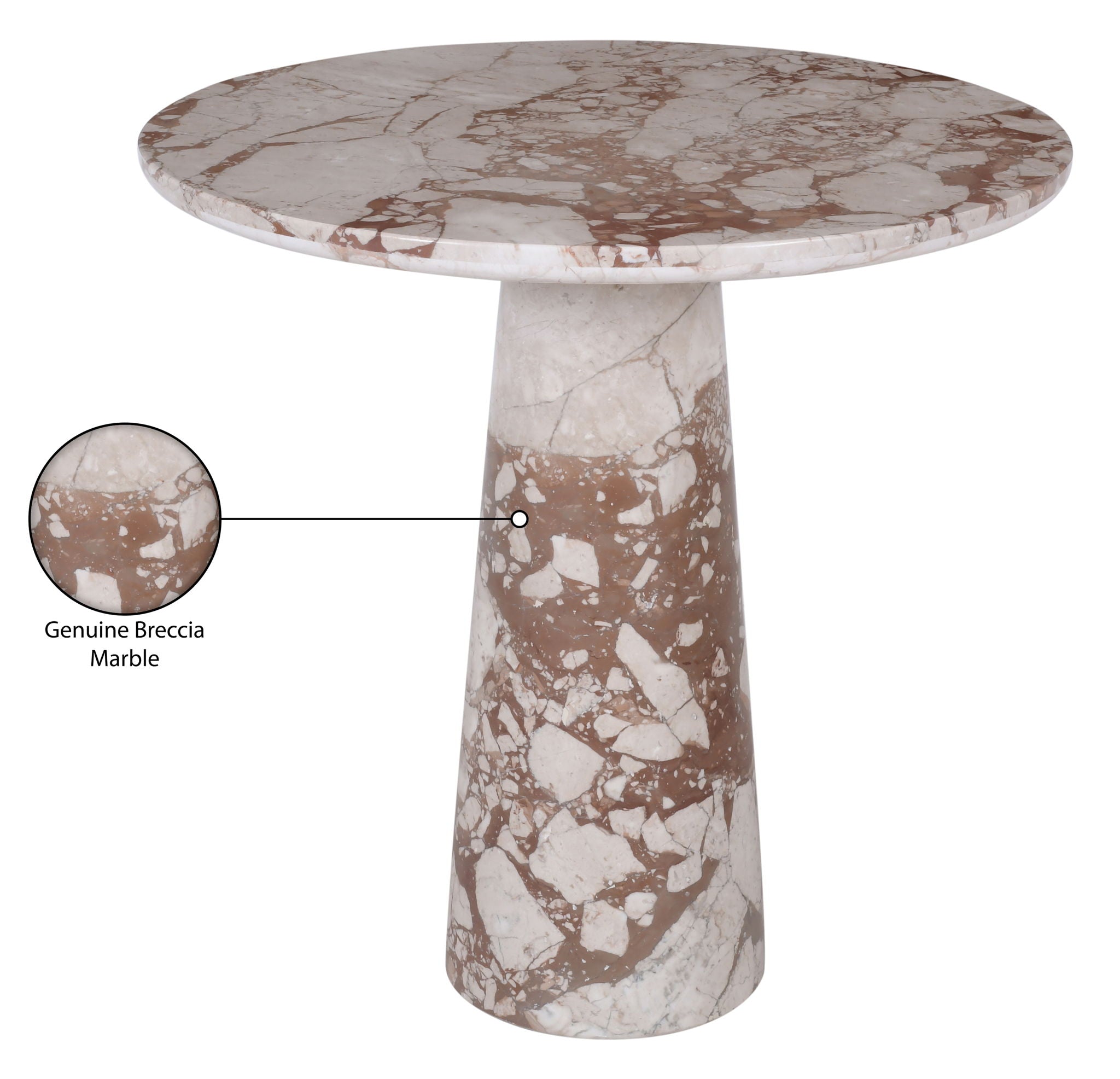 Fontelina - Genuine Marble Bistro Dining Table