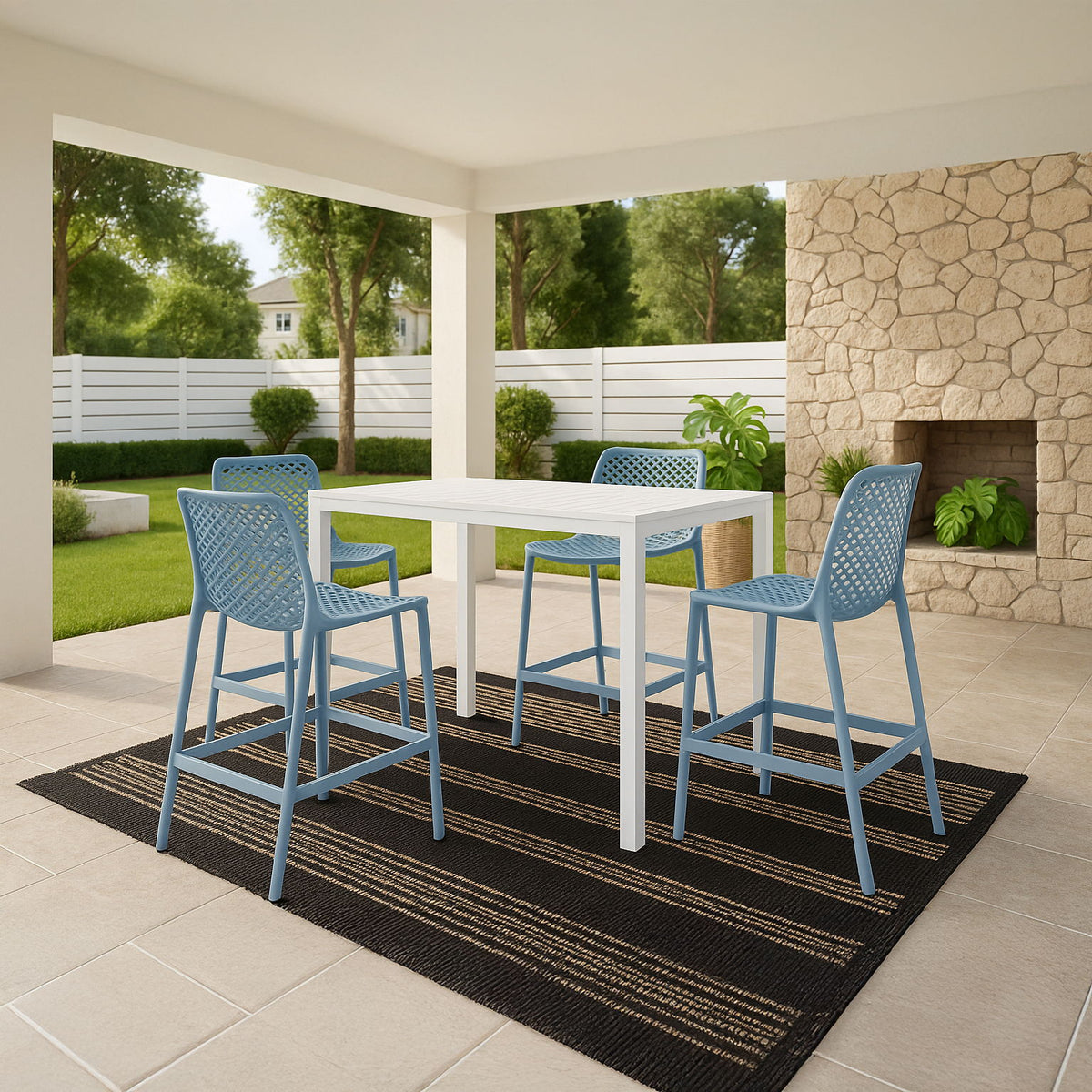 Mykonos - Outdoor Patio Stool (Set of 2)