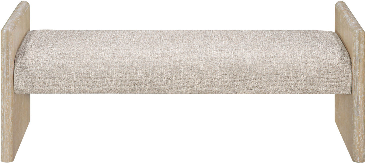 Hickory - Fabric Upholstered Bench - Natural Frame