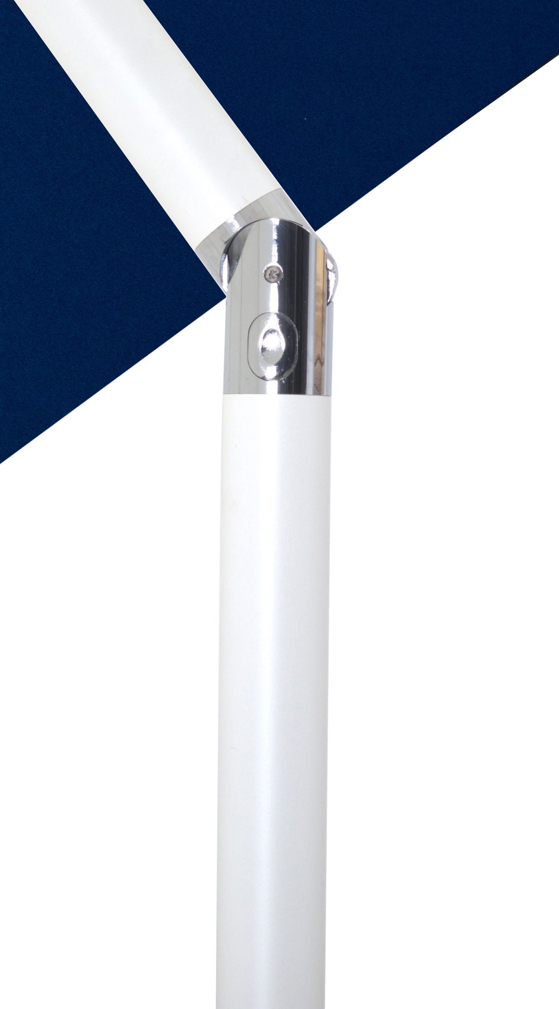 Fiji - Aluminum Patio Umbrella With Square Teak And White Base