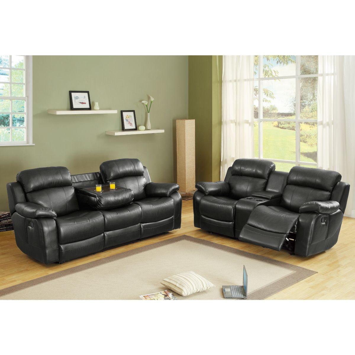 Marille - Double Glider Reclining Loveseat With Center Console