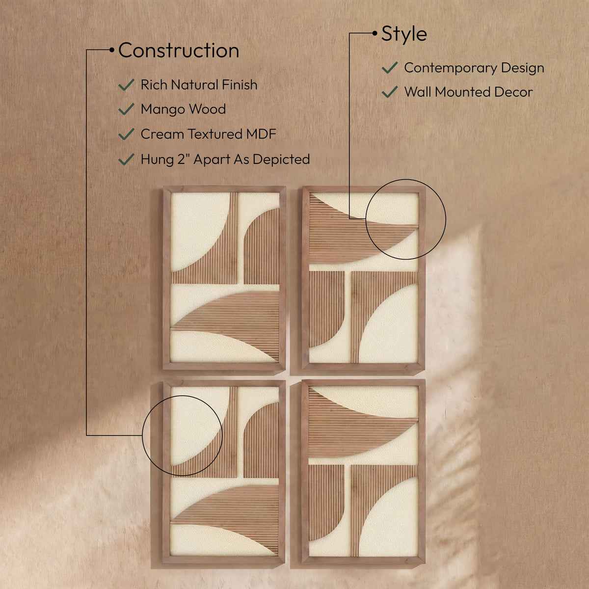 Cadence - 4 Piece Wall Art