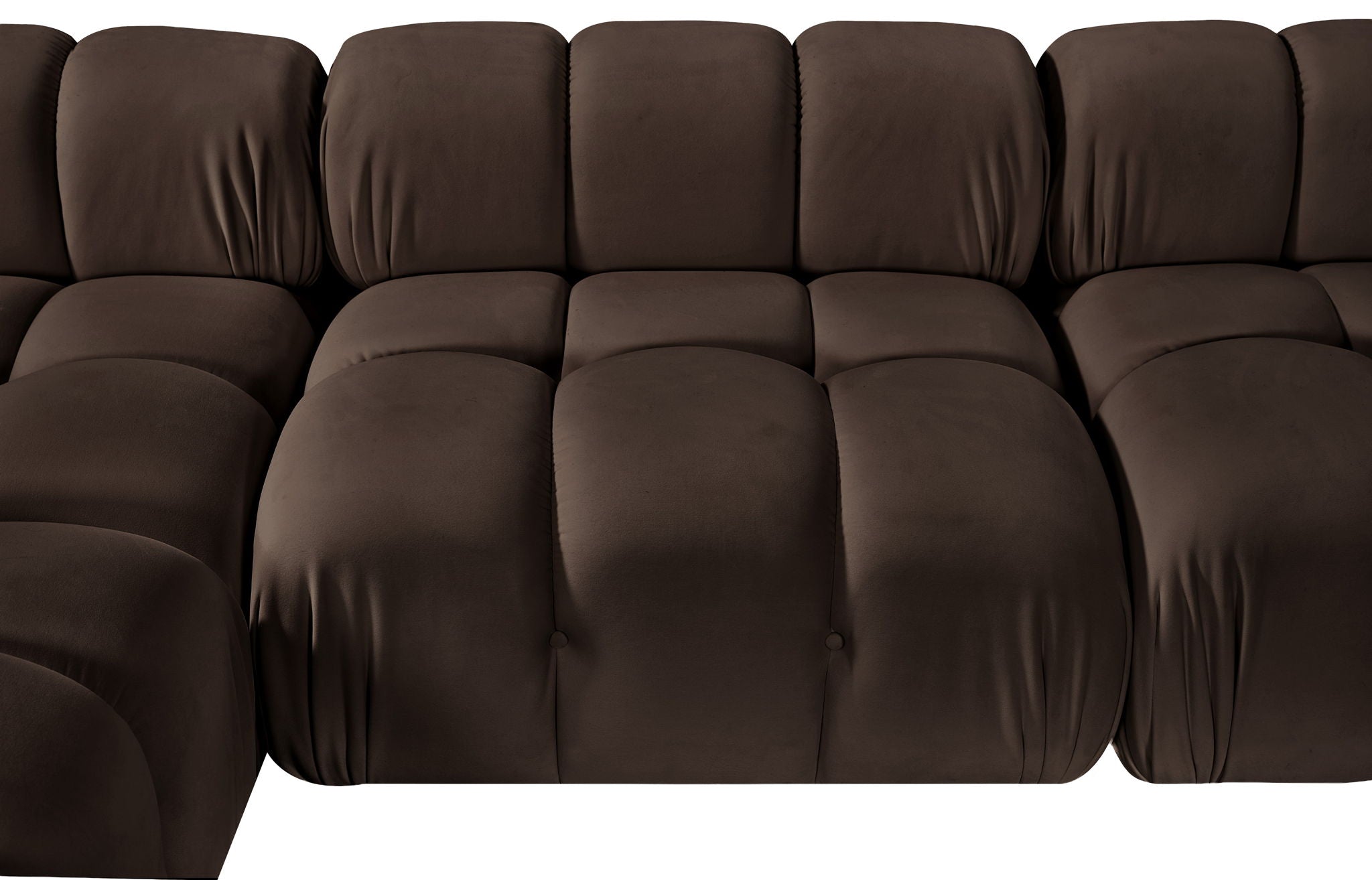 Orin - U-Shaped Velvet 6 Piece Modular Sectional