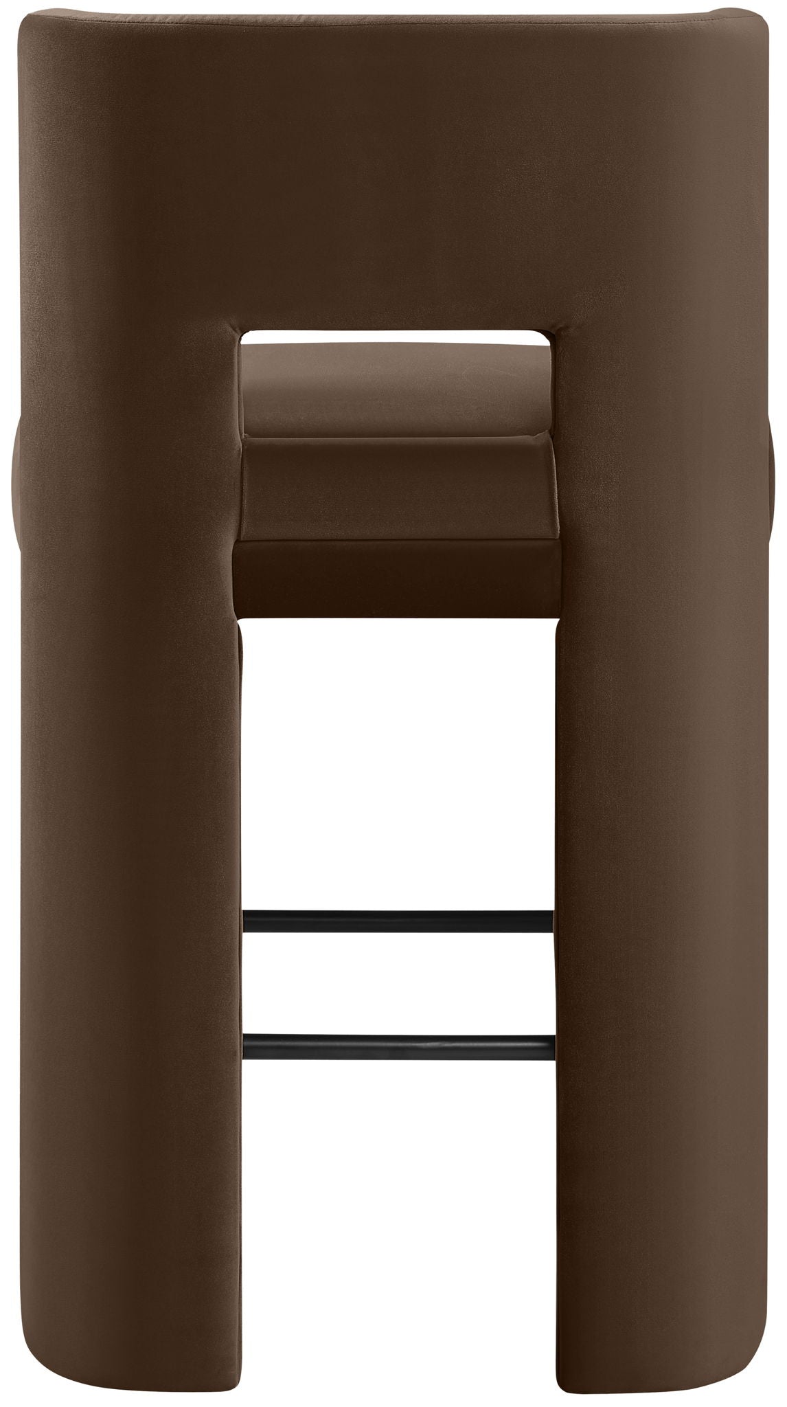 Zuno - Velvet Performance Fabric Upholstered Bar Stool (Set of 2)