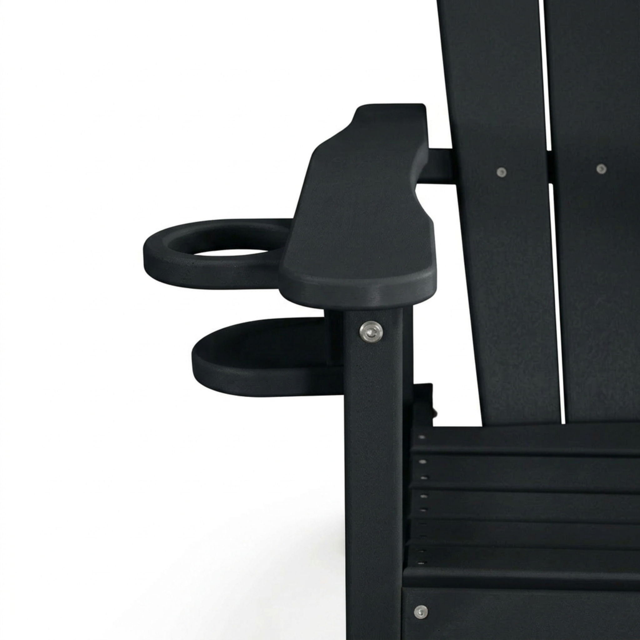 Bar Height Adirondack Chair With Cup Holder And Armrests