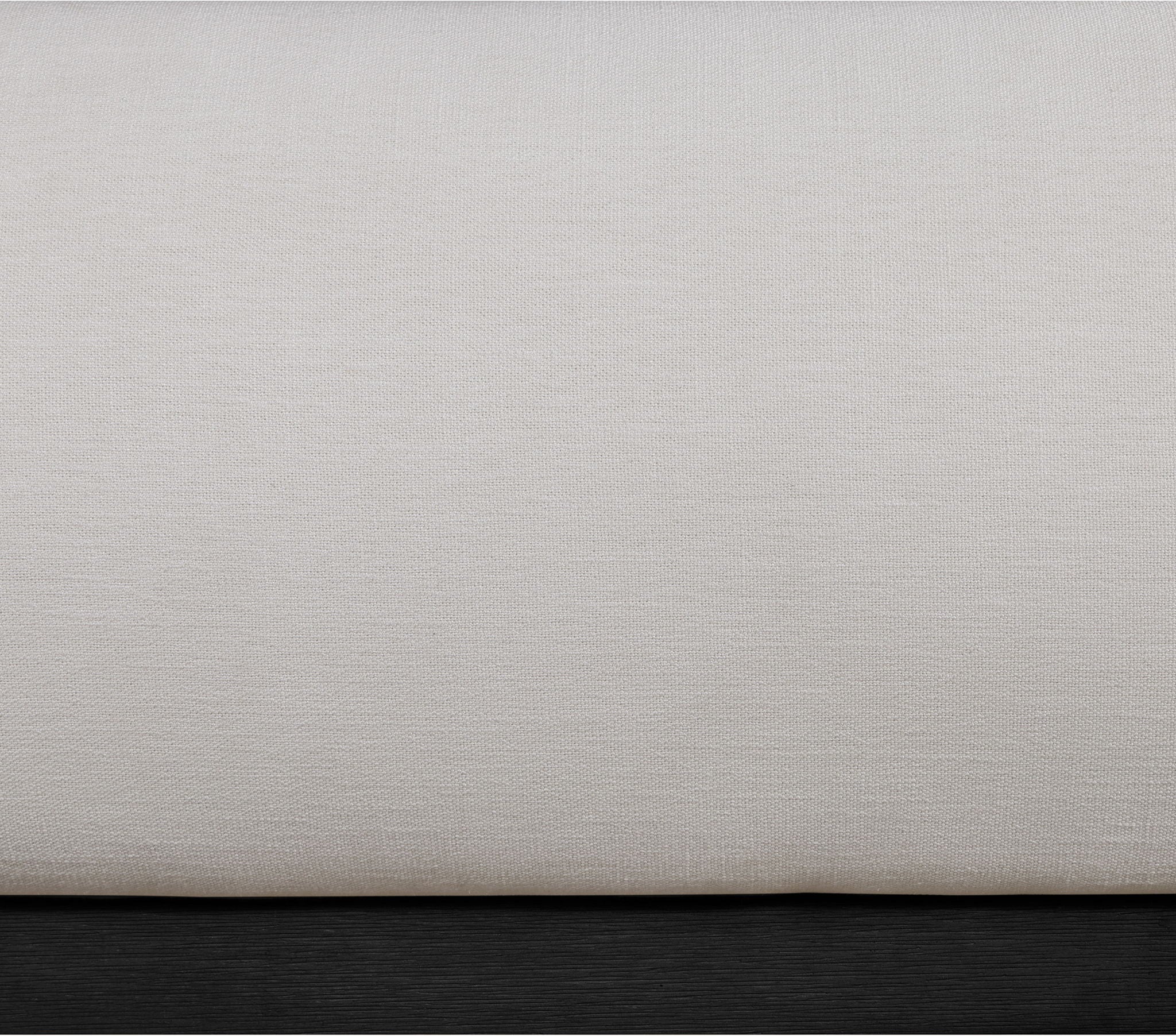Vaughn - Linen Bed With Black Base
