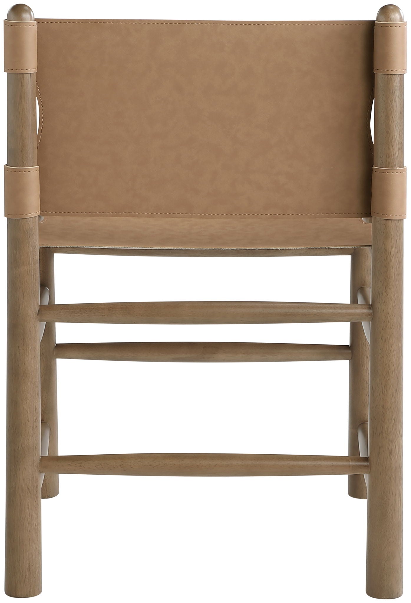 Santos - Vegan Leather Upholstered Dining Chair With Stained Brown Base (Set of 2)