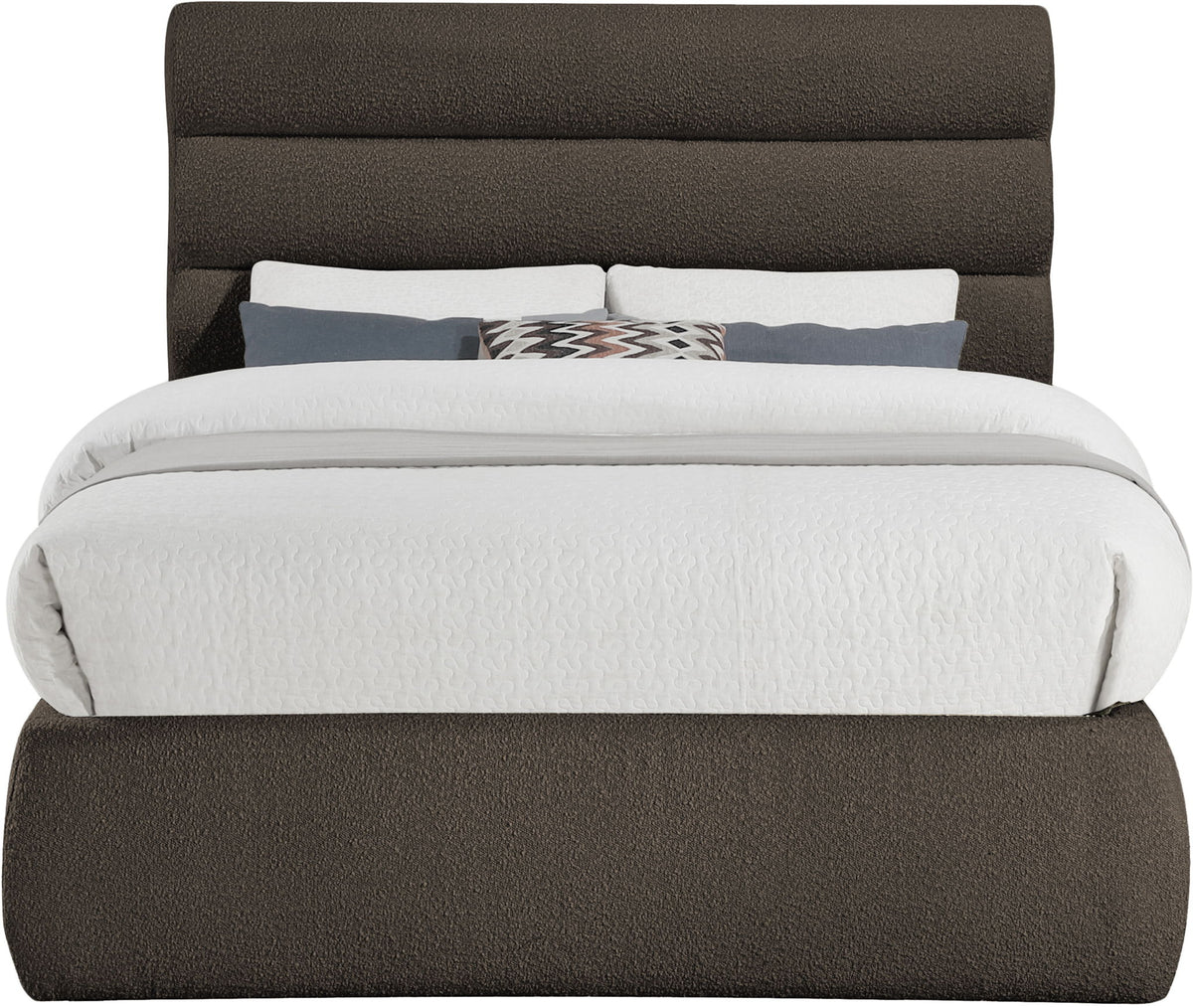 Adam - Boucle Fabric Bed With 52" Headboard