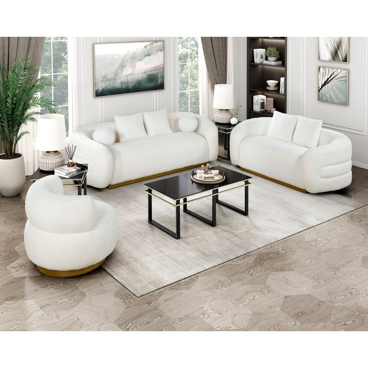 Novella - Swivel Chair - White