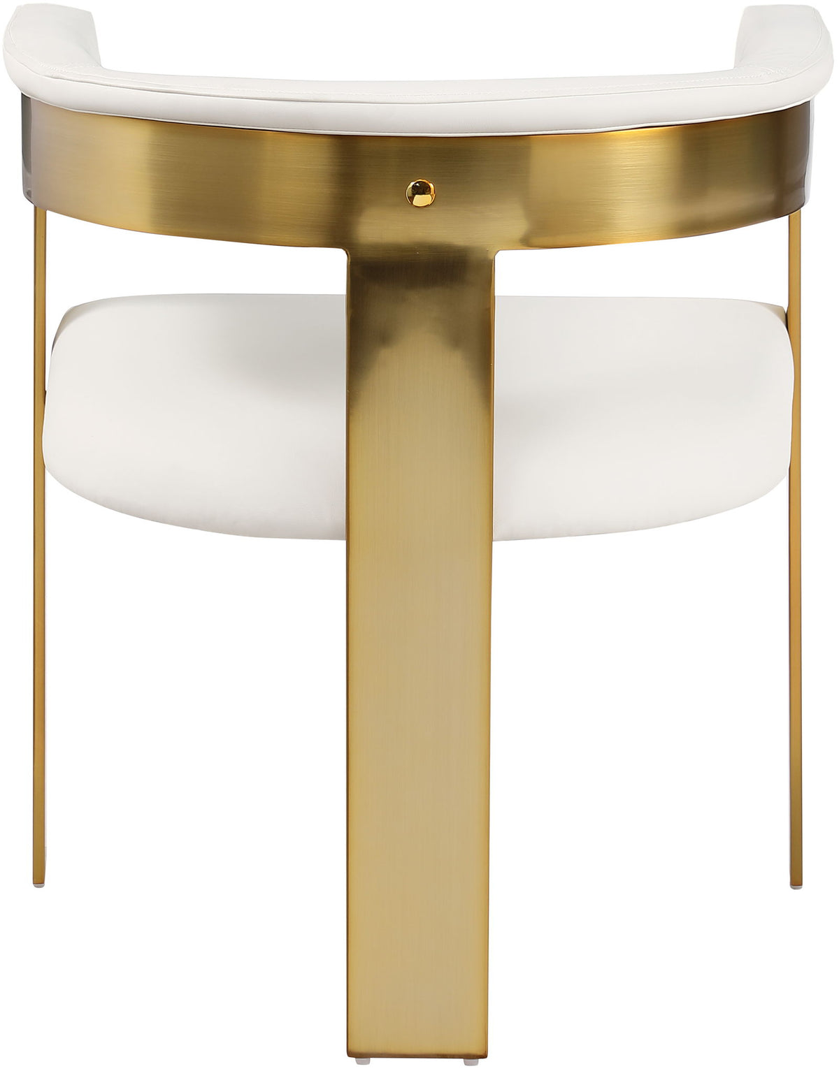 Romeo - Faux Leather Dining Chair With Gold Base (Set of 2)