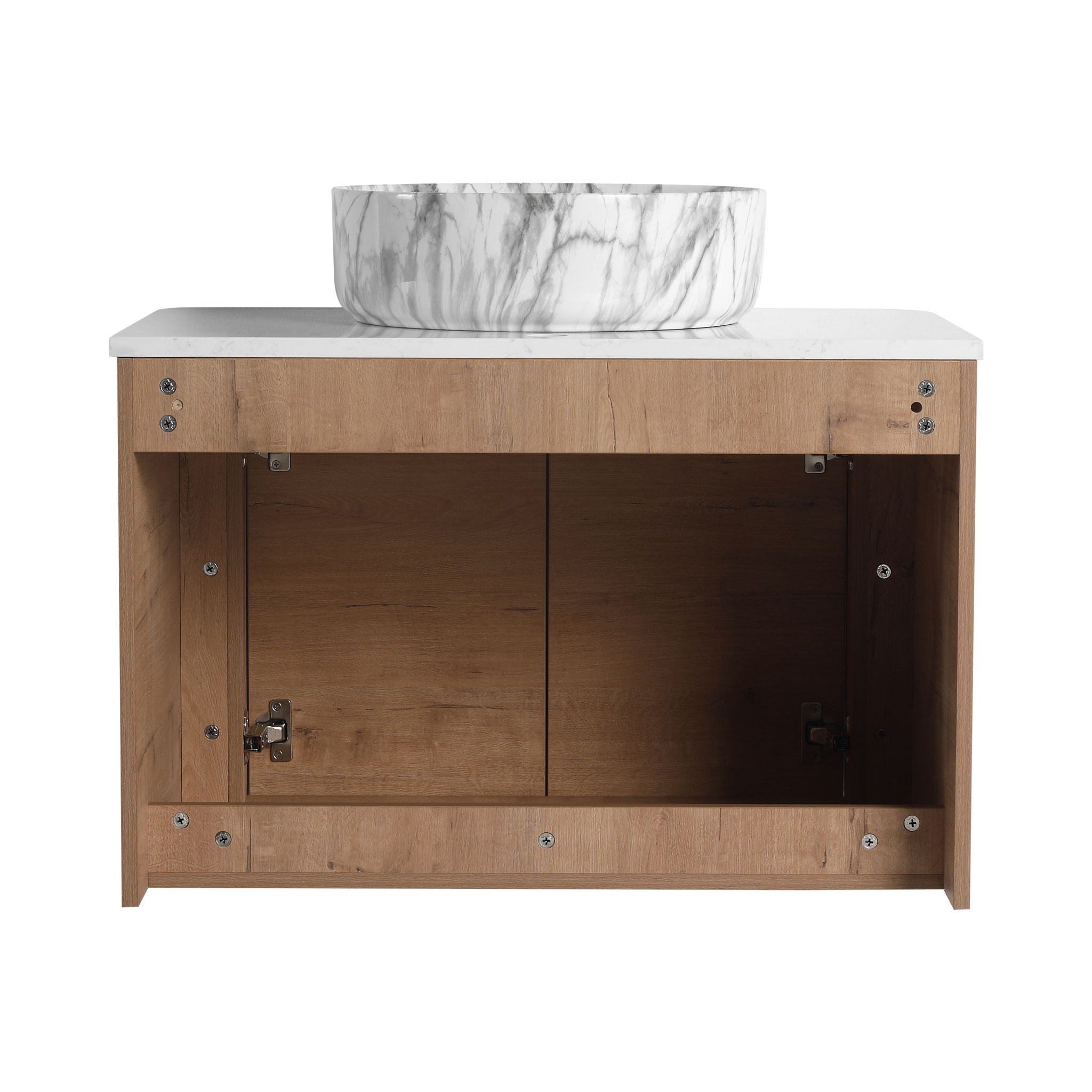 Wall Mounted Bathroom Vanity With Art Sink & 1 Soft Close Door