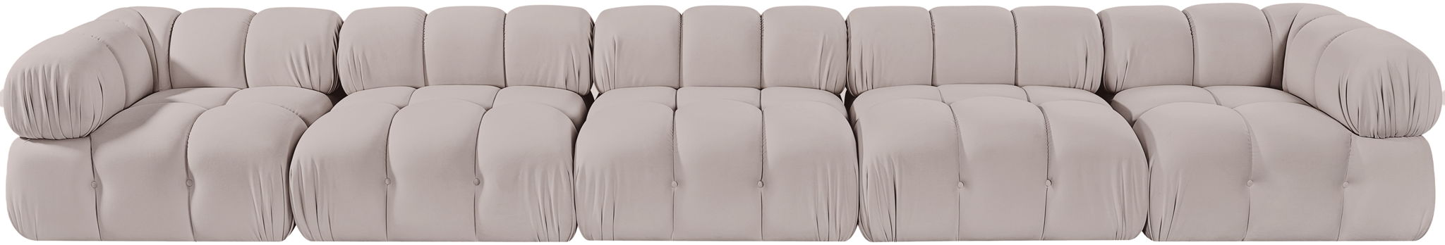 Orin - Fabric Velvet 5 Piece Modular Sofa