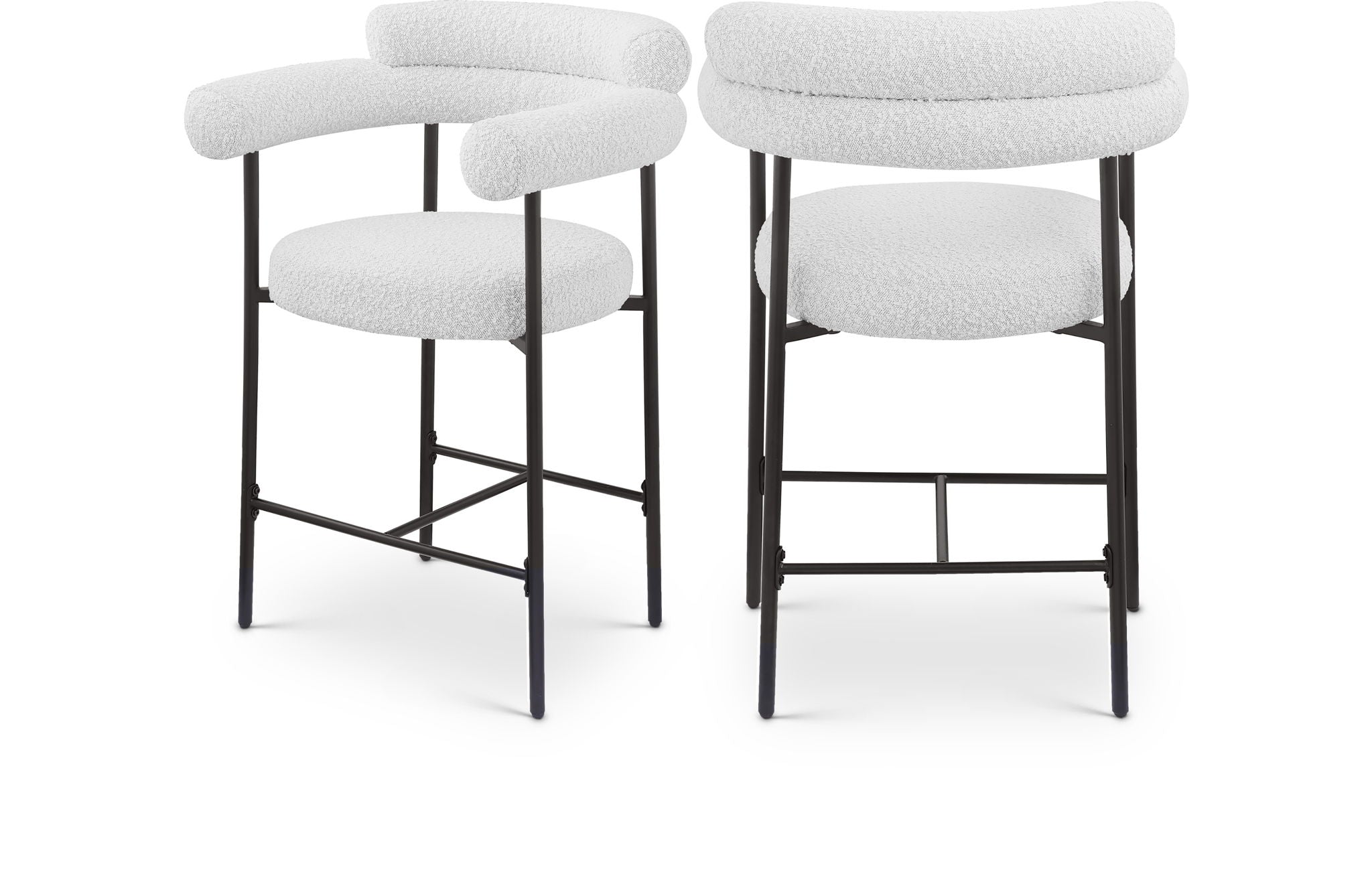Blake - Counter Stool With Black Base (Set of 2)