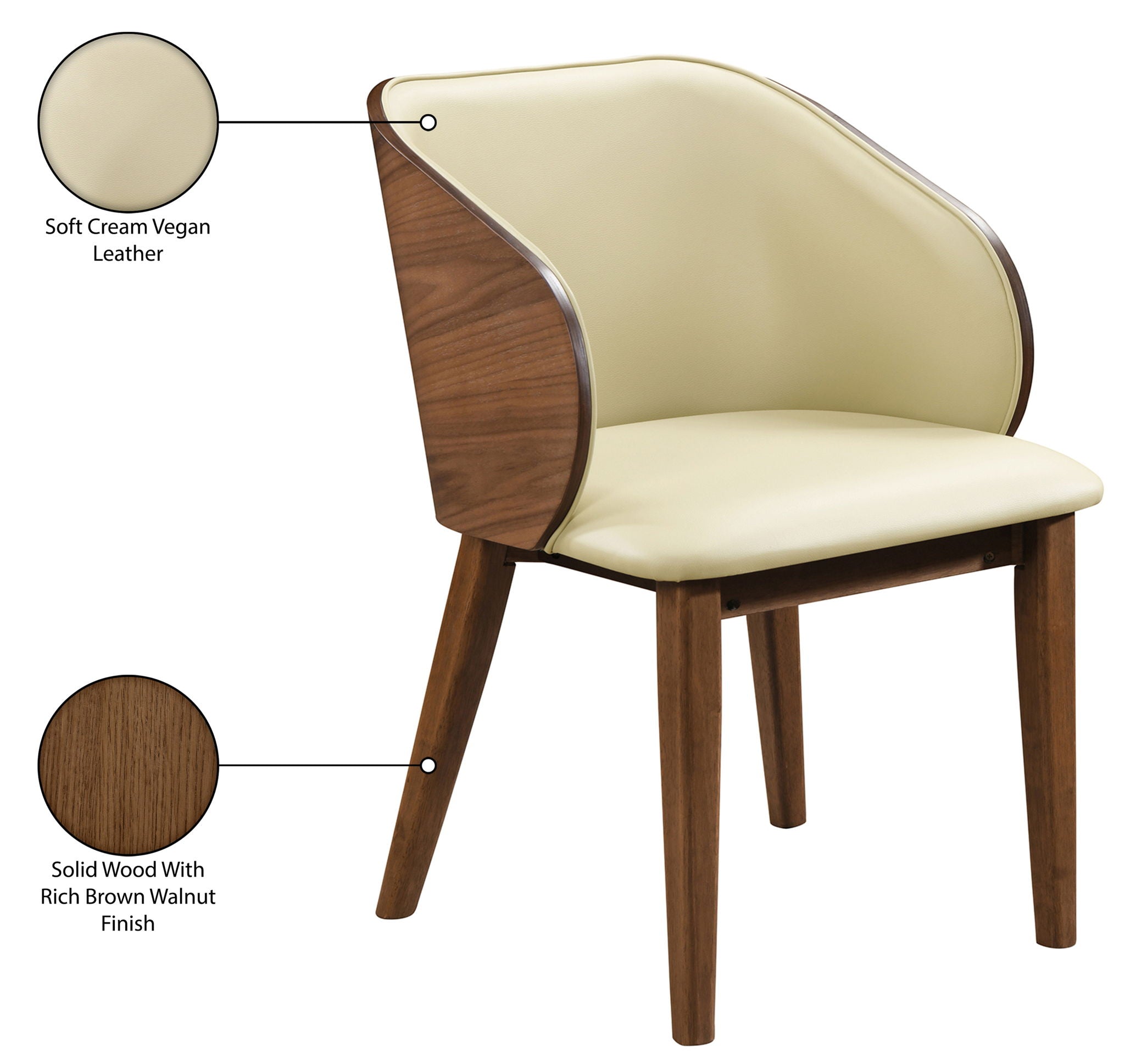 Glenwood - Vegan Leather Upholstered Dining Chair (Set of 2)