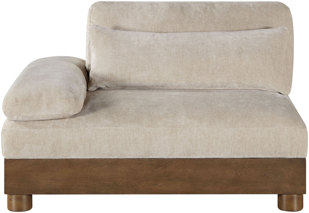 Turin - Fabric Upholstered Modular Arm Chair - Taupe
