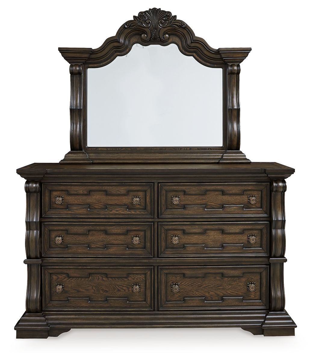 Maylee - Dresser And Mirror - Dark Brown