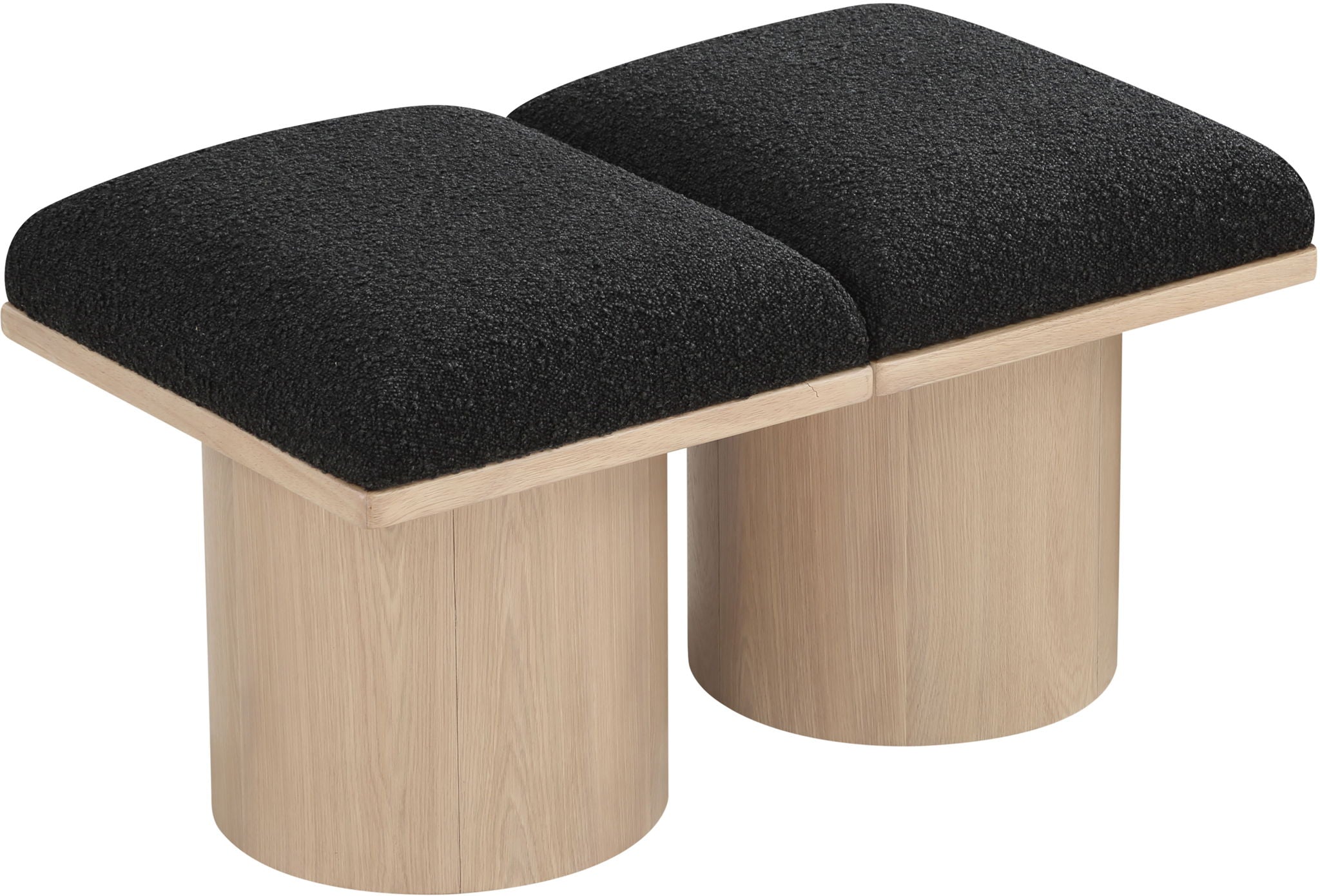 Pavilion - 2 Piece Modular Bench With Natural Base