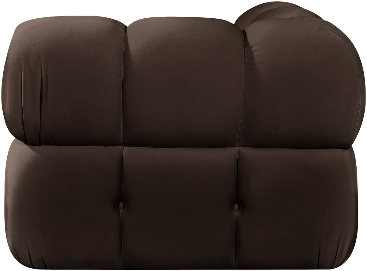 Orin - Velvet Performance Fabric Upholstered Modular Corner Chair