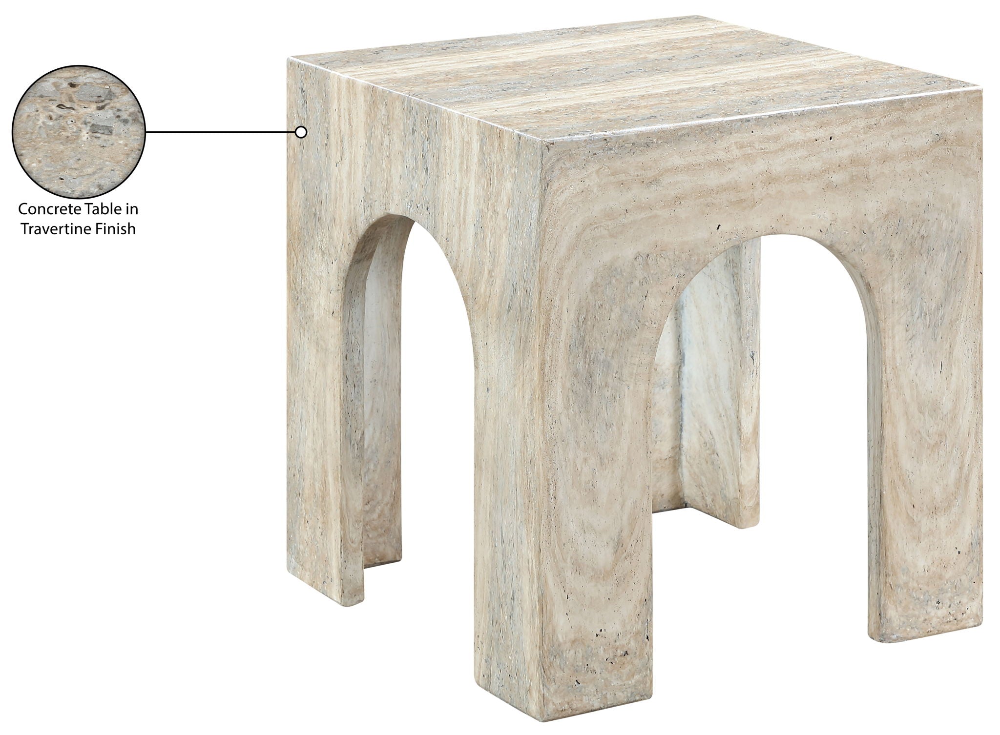 Renza - Concrete And Fiberglass Indoor / Outdoor Table