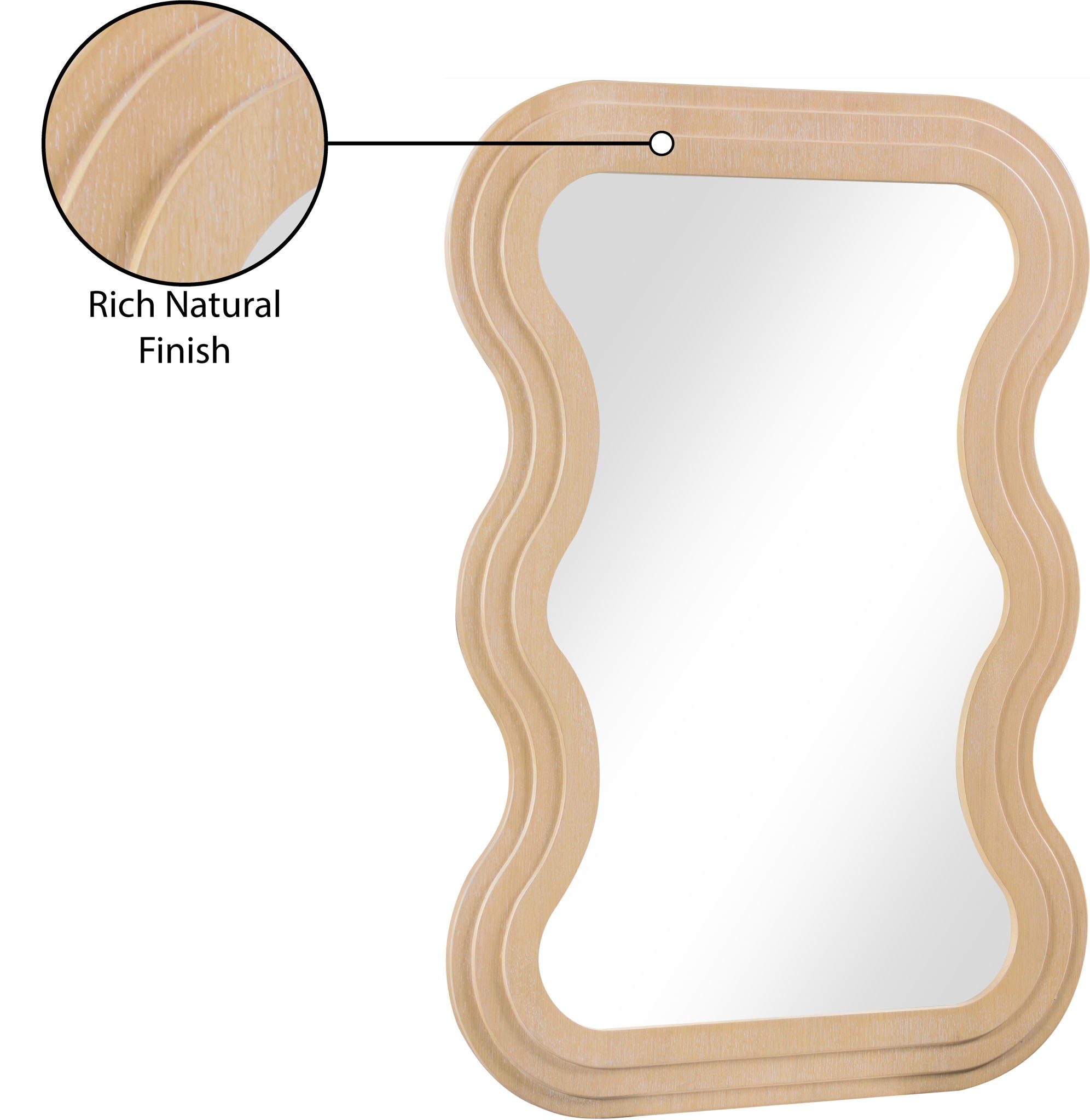 Bellagio - Oak Veneer Mirror