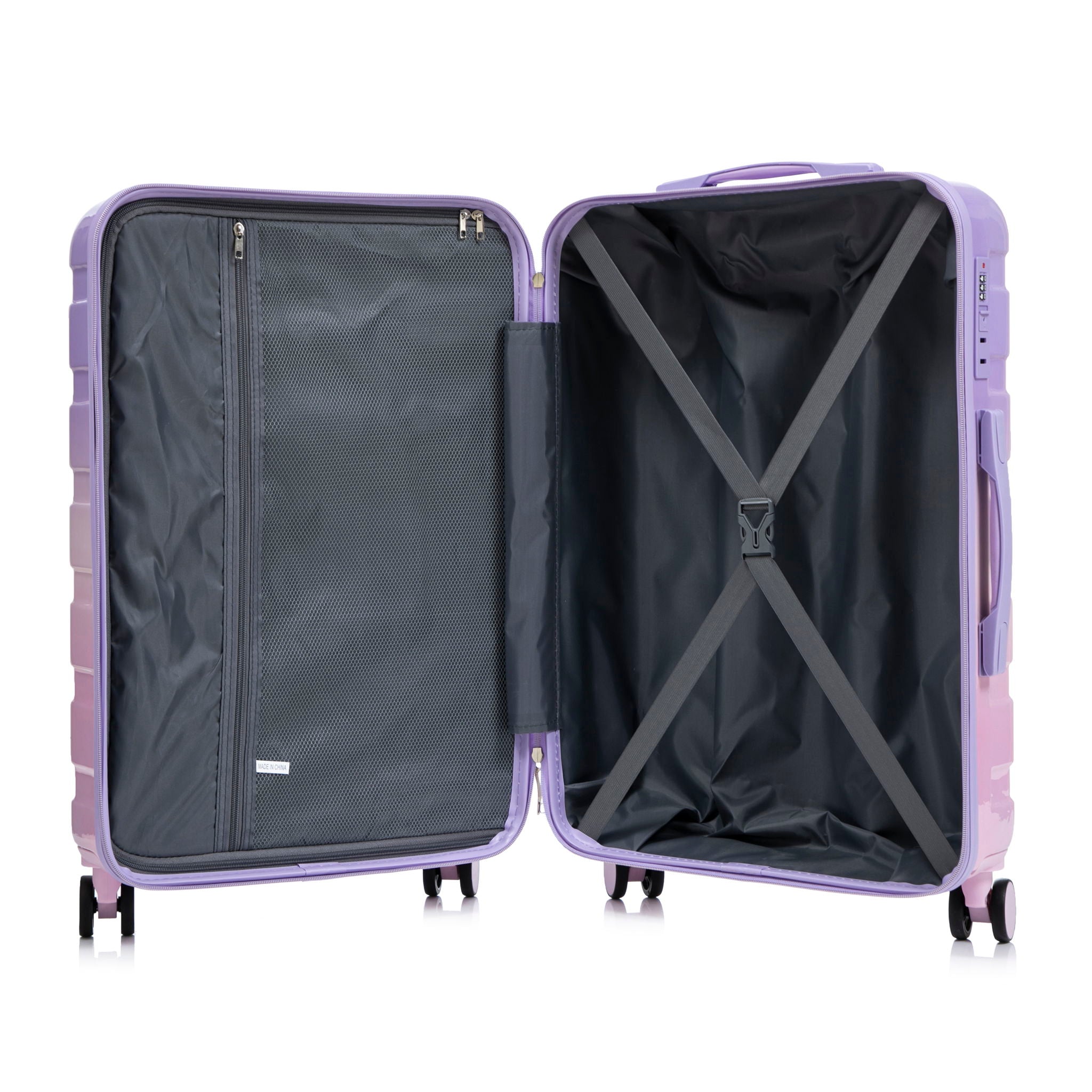 Luggage Set 20" /24" /28" With Combination Lock And Silent Wheels