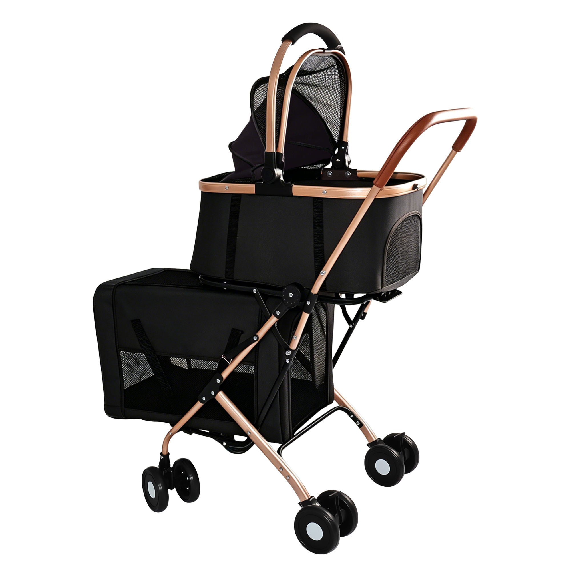Double Pet Stroller For Dogs And Cats