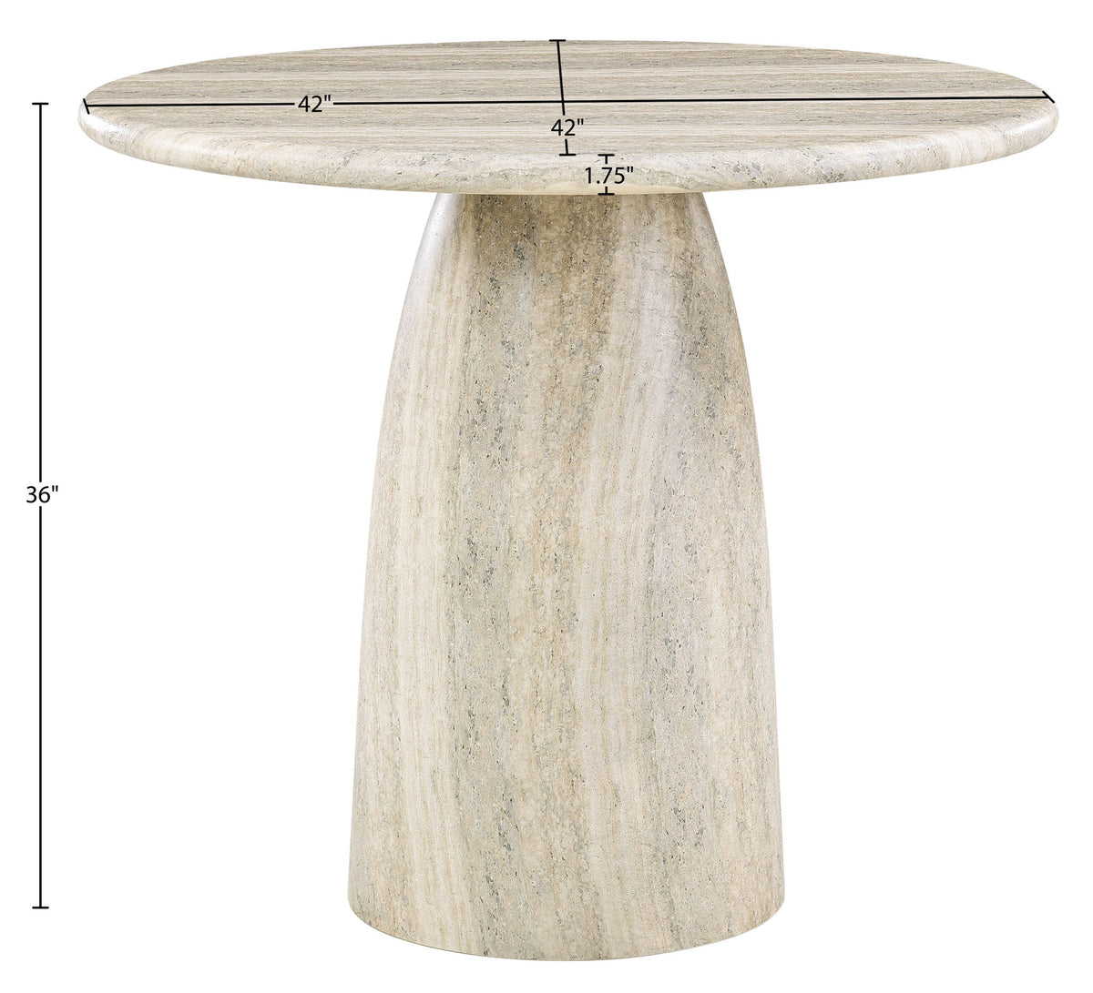 Cosenza - Concrete Indoor / Outdoor Counter Height Table
