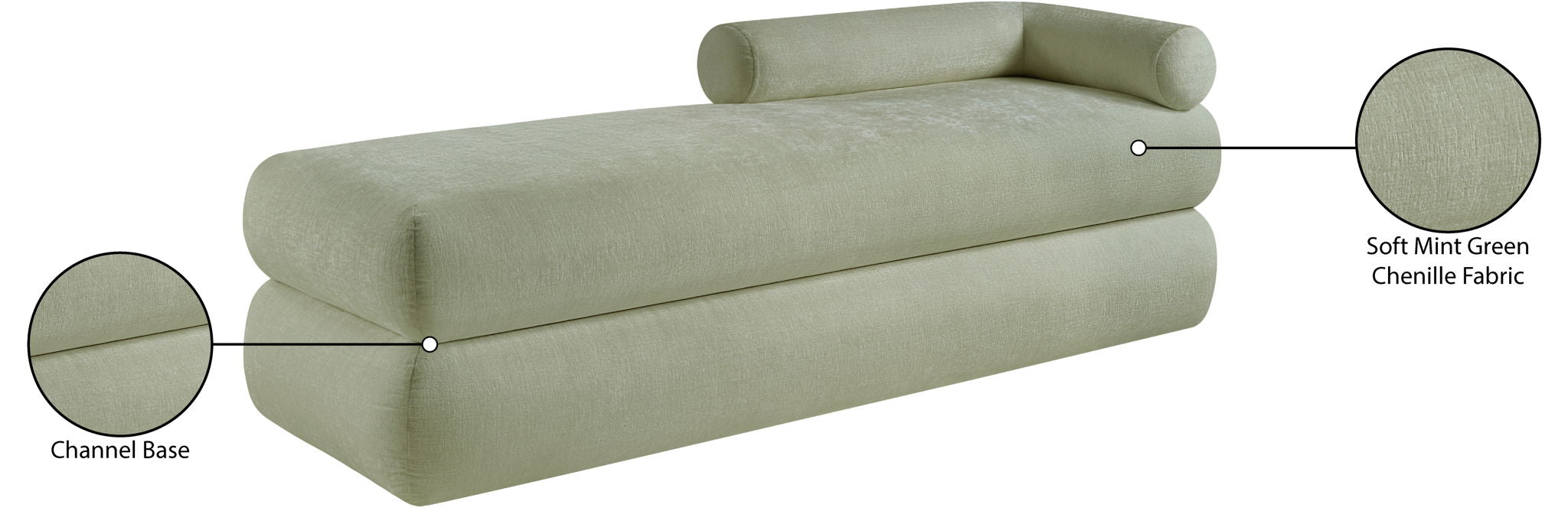 Kennedy - Chenille Bench