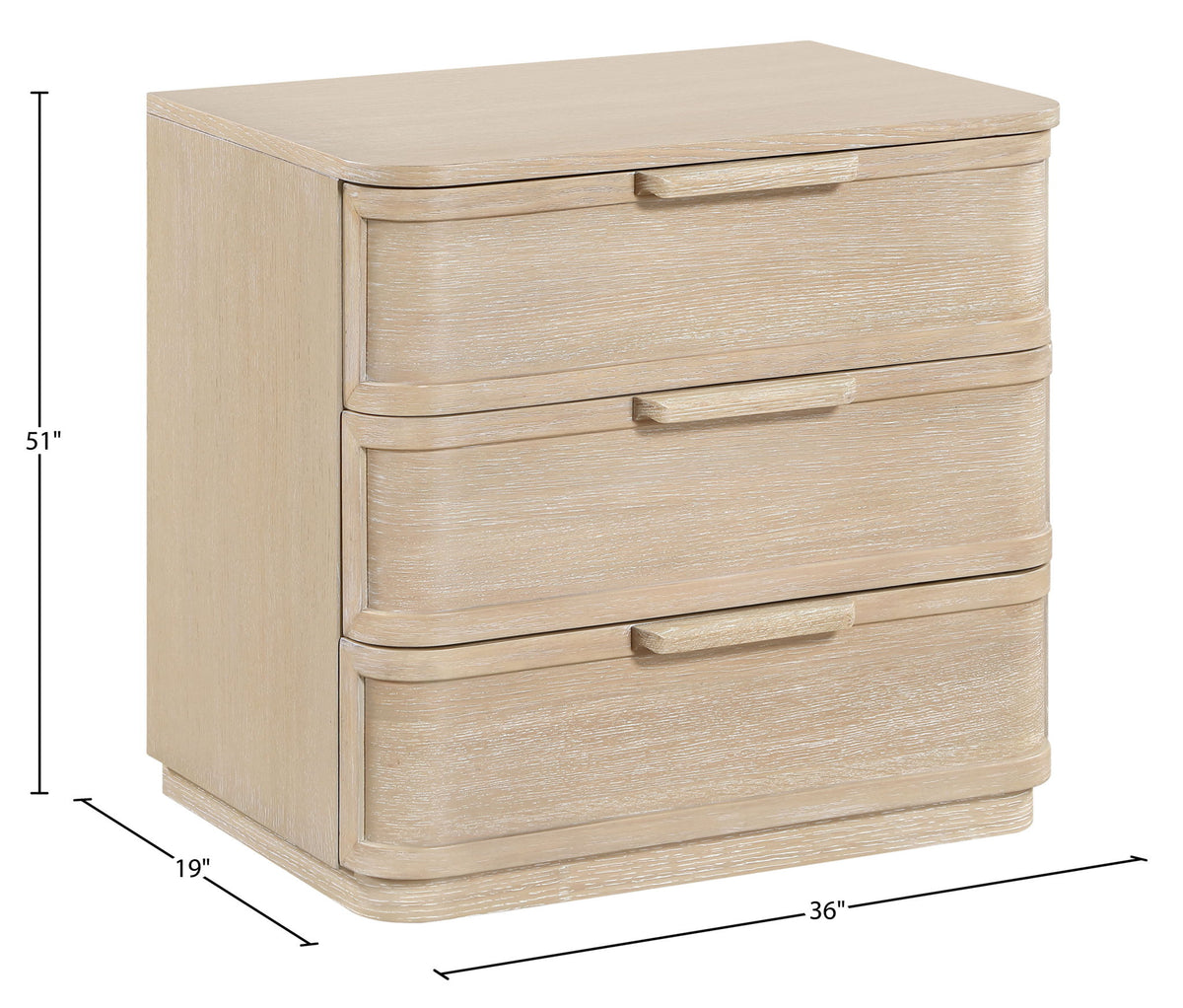 Tiberio - Oak Veneer And Solid Wood Nightstand
