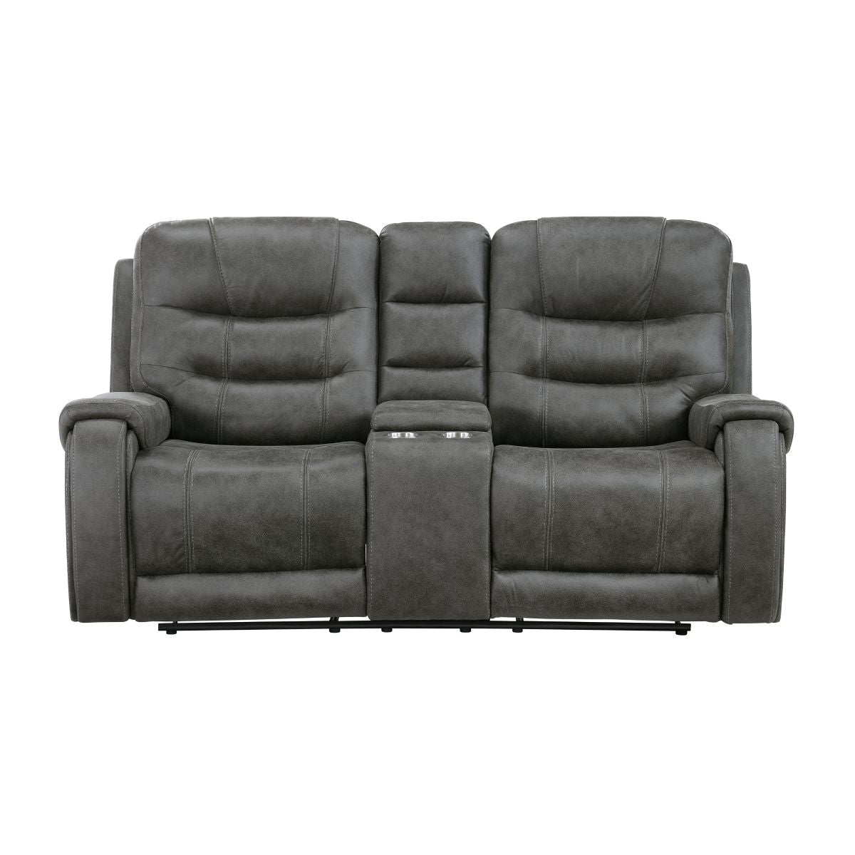 Oberon - Double Reclining Loveseat With Center Console