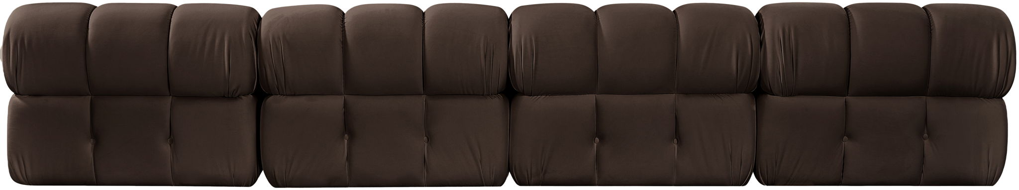 Orin - Velvet 4 Piece Modular Sofa